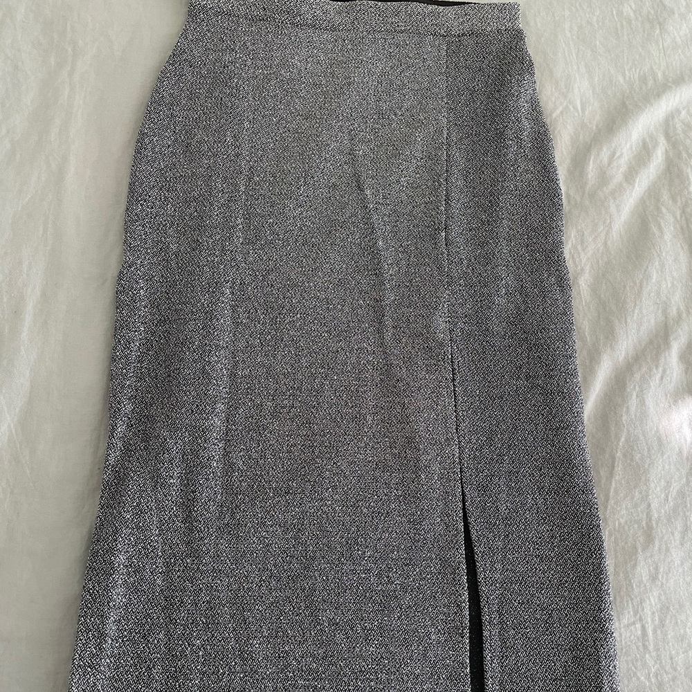 H&M Glittery Midi Skirt